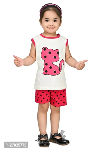 Classic Cotton Printed  Clothing Set for Kids Girl-thumb0