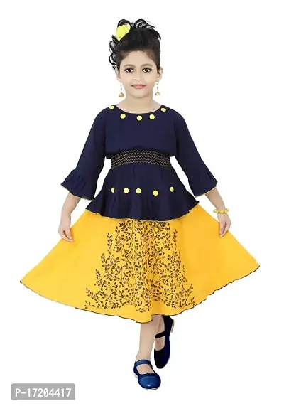 Chandrika Kid's Cotton Skirt And Top Set-thumb0