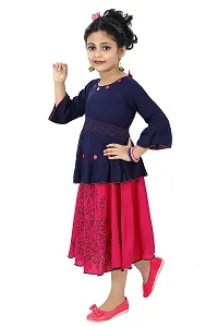 Chandrika Kids Festive Skirt and Top Set for Girls-thumb1