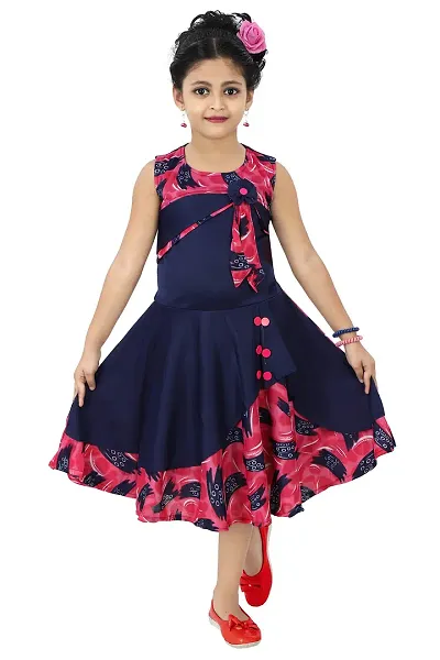 Chandrika Kids Party Midi Dress for Girls