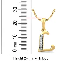 Chandrika Pearls 24K Gold Plated A-Z Letters Initial Pendant with Chain-thumb2