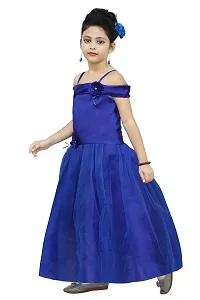 Chandrika Kids Floral Appliqu? Festive Gown Dress for Girls.-thumb2