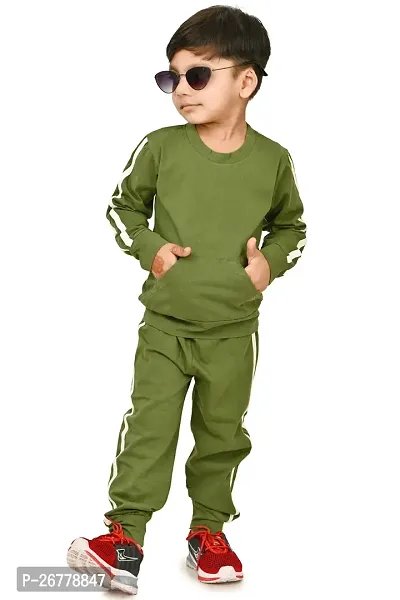 Chandrika Full Sleeve Tshirt Sweatshirt Joggers  Clothing Set for Kids Boy  Girl-thumb0