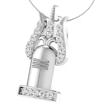 Chandrika Pearls Shiv Pendant Cz God Pendant Men Women Fashion Jewellery With Chain-thumb1