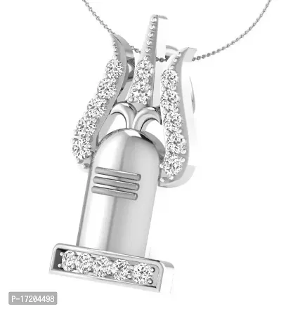 Chandrika Pearls Shiv Pendant Cz God Pendant Men Women Fashion Jewellery With Chain-thumb2