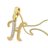 Chandrika Pearls 24K Gold Plated A-Z Letters Initial Pendant with Chain-thumb1