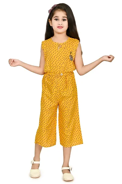 Stylish Blend Basic Jumpsuit For Girls