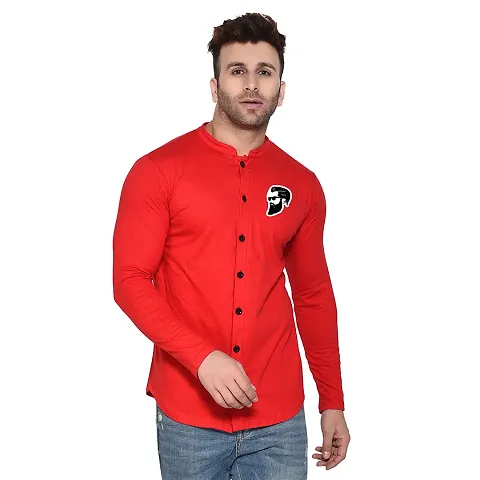 Comfortable Cotton Blend Long Sleeves Casual Shirt 