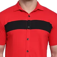 Men's Short Sleeves Spread Shirt (Red)_S-thumb4