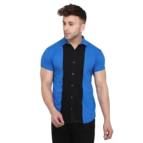 IndoPrimo Mens Regular Fit Cotton Casual Shirt