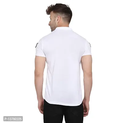 Men's Short Sleeves Spread Shirt (White)_S-thumb2