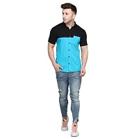 Men's Short Sleeves Spread Shirt (Multi)_S-thumb3