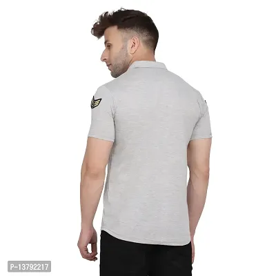 Men's Short Sleeves Spread Shirt (Silver)_S-thumb2