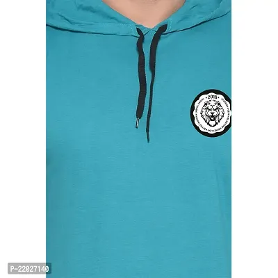 Men's Sleeveless Hooded Tees ( Turquoise )_S-thumb5