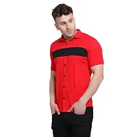 Men's Short Sleeves Spread Shirt (Red)_S-thumb2