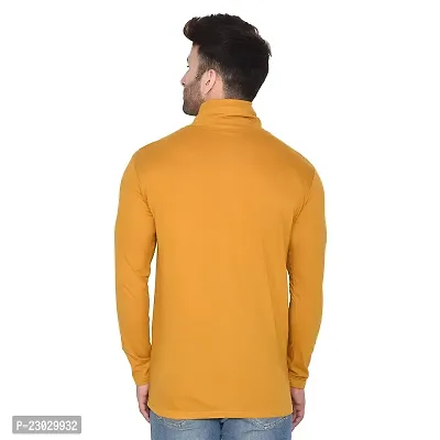 Men's Full Sleeves High Neck Tees ( Golden )_S-thumb2