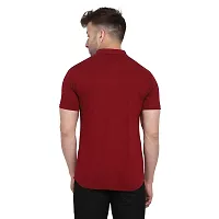 Men's Short Sleeves Spread Shirt (Maroon)_S-thumb3