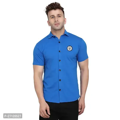 Stylish Cotton Blend Short  Sleeves Shirt For Men