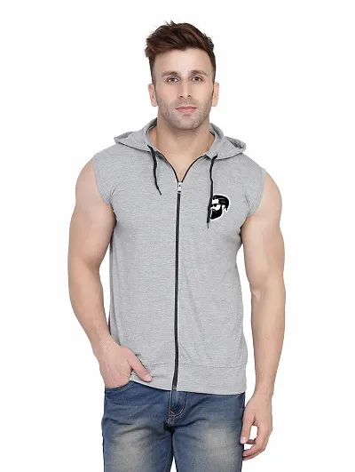 Men's Sleeveless Hooded Tees ( )_S