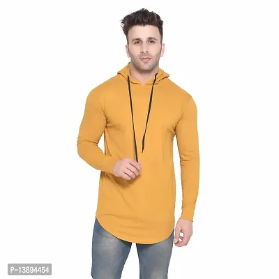 Men's Long Sleeves Hooded Tees ( Golden )_S-thumb0