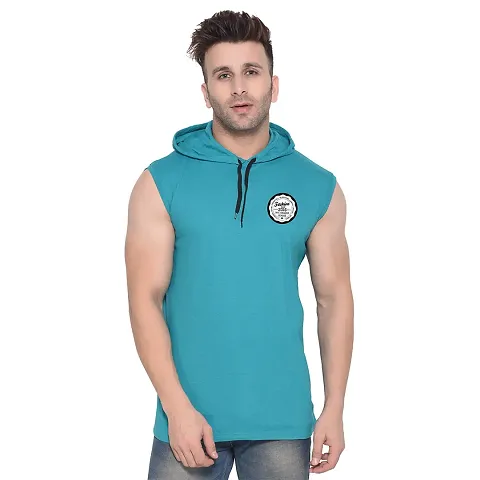 Mens Sleeveless Hooded Tees