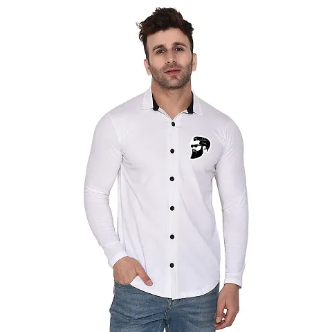 NUMERO Trending Cotton Solid Full Sleeve Shirt