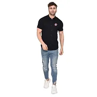 Stylish Cotton Blend Short  Sleeves Shirt For Men-thumb3