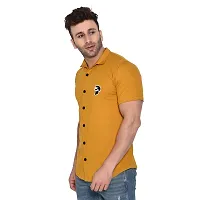 Stylish Cotton Blend Short  Sleeves Shirt For Men-thumb2