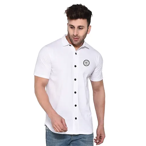 Hot Selling Cotton Blend Short Sleeves Casual Shirt 