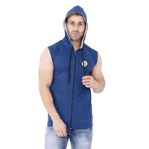 Men's Sleeveless Hooded Tees ( )_S