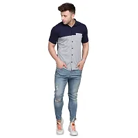 Men's Short Sleeves Spread Shirt (Multi)_S-thumb3