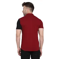 Men Short Sleeves Spread Casual Shirt-thumb3