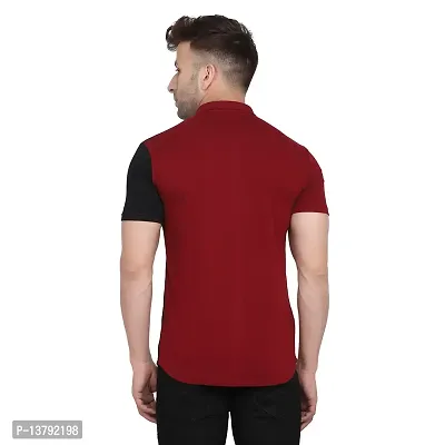 Men Short Sleeves Spread Casual Shirt-thumb4