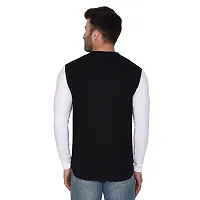 Tfurnish Black Cotton Blend Solid Long Sleeves Casual Shirts For Men-thumb1