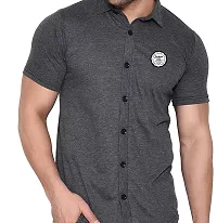 Stylish Cotton Blend Short  Sleeves Shirt For Men-thumb4