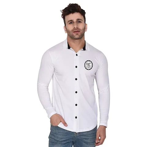 Trendy Cotton Blend Long Sleeves Casual Shirt 