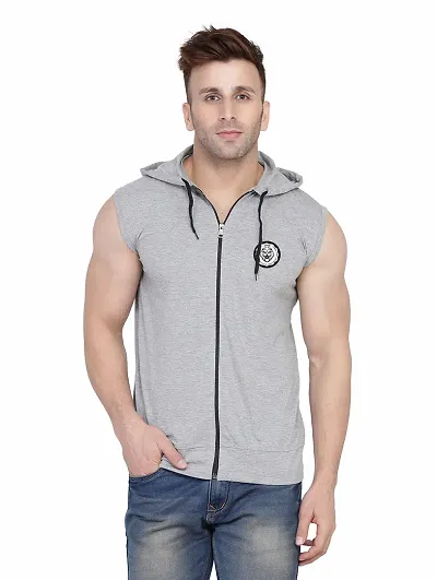 Men's Sleeveless Hooded Tees ( )_S