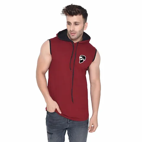 Men's Sleeveless Hooded Tees ( )_S