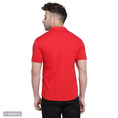 Men's Short Sleeves Spread Shirt (Red)_S-thumb2