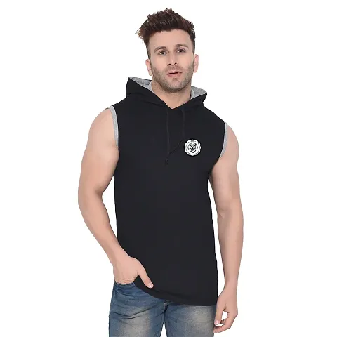 Men's Sleeveless Hooded Tees ( )_S