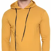 Men's Long Sleeves Hooded Tees ( Golden )_S-thumb4