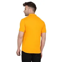 Men's Short Sleeves Spread Shirt (Yellow)_S-thumb1