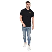 Stylish Cotton Blend Short  Sleeves Shirt For Men-thumb3