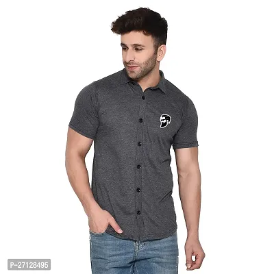 Stylish Cotton Blend Short  Sleeves Shirt For Men