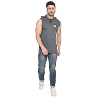 Men's Sleeveless Hooded Tees ( Grey )_S-thumb3