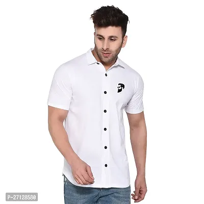 Stylish Cotton Blend Short  Sleeves Shirt For Men