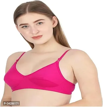 Cotton Bra for Women Full Coverage Cotton Bra for Wome Regular Bra for Women Everyday Non Padded Non Wired-thumb0