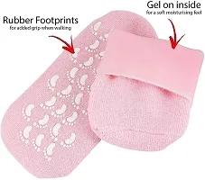 Silicon Socks Heel for Crack Spa Gel Socks for Women and Men, Feet Protector Crack Heel Repair Socks with Moisturizing Natural Oil and Vitamin E - Repair Dry Cracked Feet and Soften Skin-thumb2