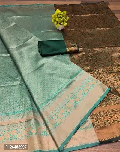 Beautiful Art Silk  Saree with Blouse piece For Women