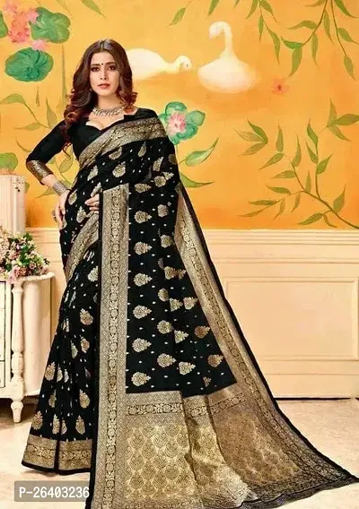 Beautiful Art Silk  Saree with Blouse piece For Women